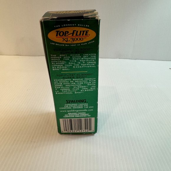 Top Flite XL3000 Super Spin Set of 3 Golf Balls - NEW - Picture 3 of 3
